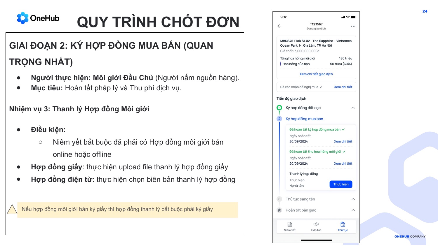 Nhiệm vụ 3 · Thanh lý hợp đồng môi giới