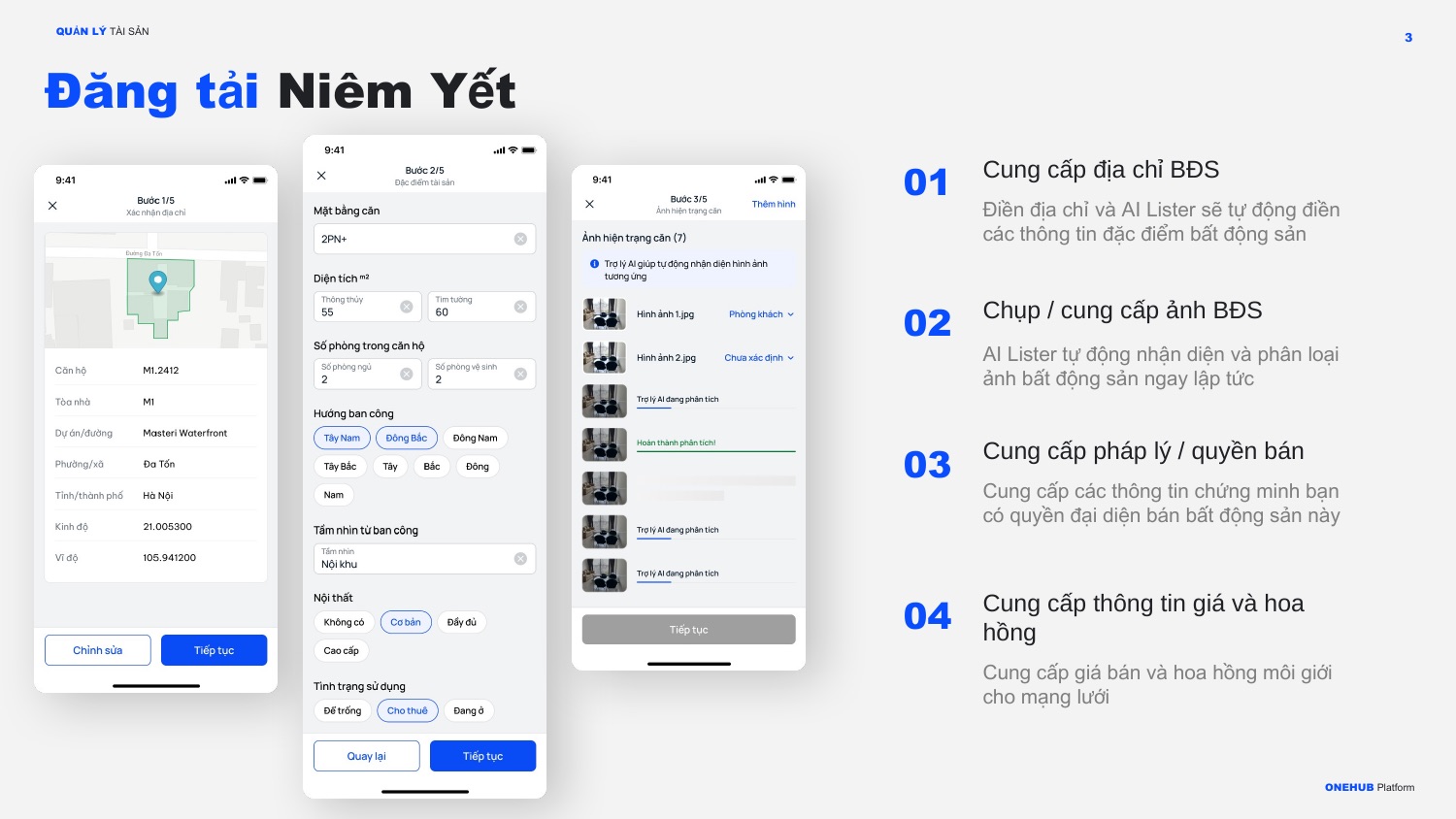 4 bước đăng niêm yết với AI Lister